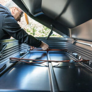 Innenansicht einer Dachbox